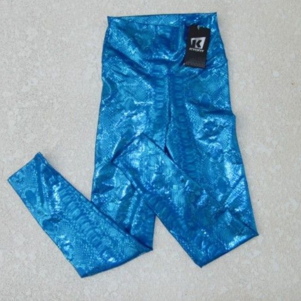 KYOFIT LEGGING BLUE SILVER SNAKE SIZE M-L